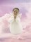 Ceramic African American Guardian Angel Boy Figurine, Home Décor, Religious Décor, Religious Gift, Church Décor, Baptism Gift